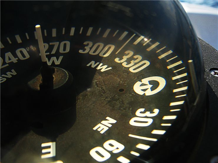 Picture Of Old Yacht Compass